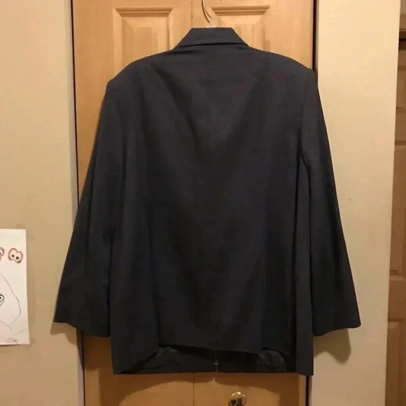 Chaus Woman Gray Full Zip Blazer Jacket Coat size 18 - Picture 4 of 6